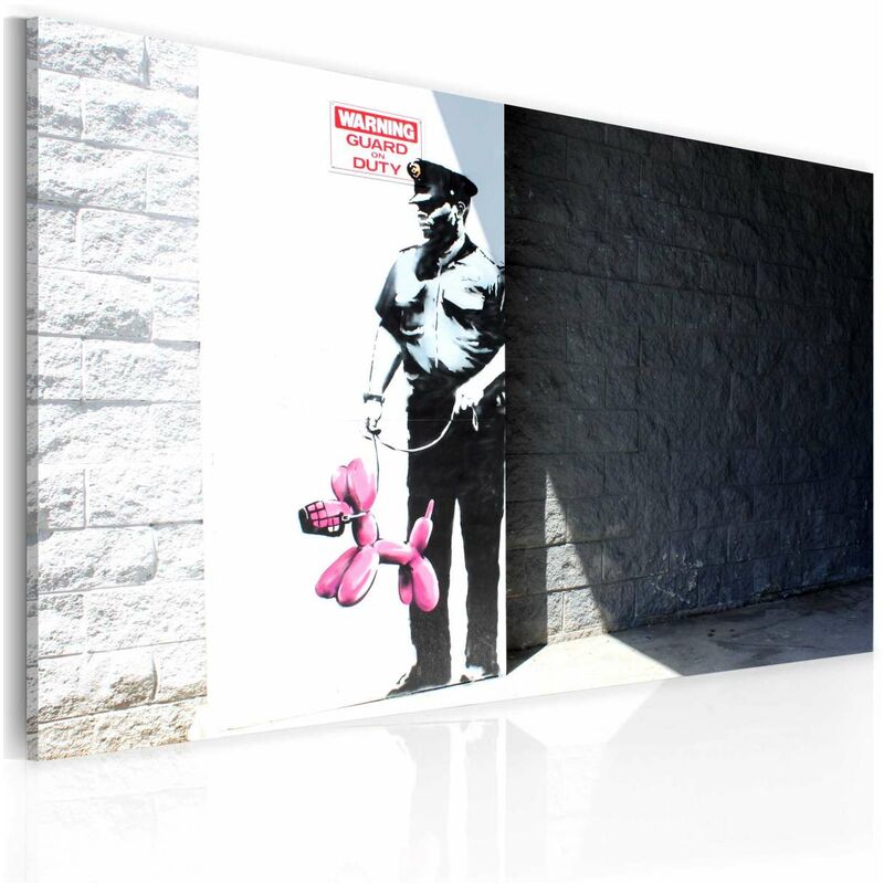 

Cuadro - Policía y perro rosa (Banksy) Medidas 60X40