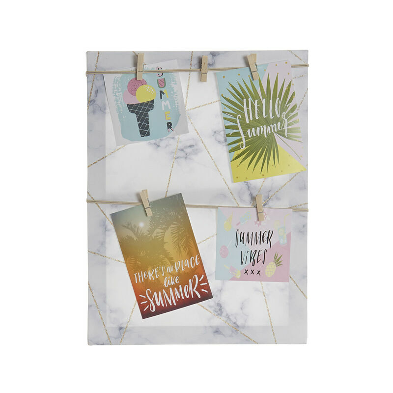 

Cuadro Portafotos con Pinzas DKD Home Decor Lienzo (30 x 2 x 40 cm)