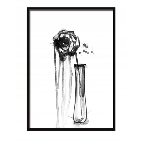 CUADRO, PÓSTER EN MARCO 53x73 cm Jarrón 5 P543
