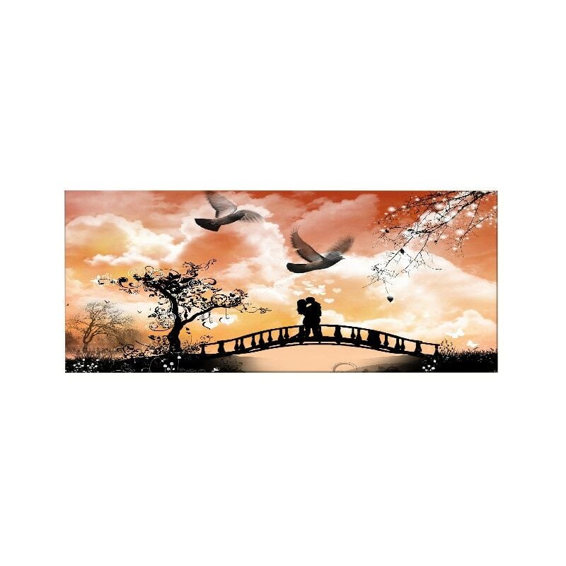 

Homemania - Cuadro Puente - Arte y Graffiti - para la sala de estar, la habitacion - Multicolor en Poliester, madera, 70 x 3 x 100 cm