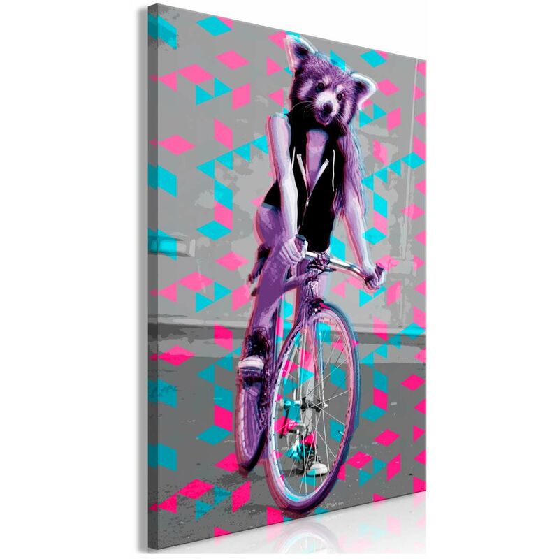 

Cuadro - Raccoon On The Bike (1 Part) Vertical Medidas 40X60