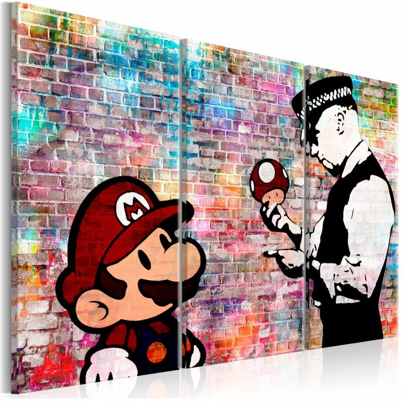 

Cuadro - Rainbow Brick (Banksy) Medidas 90X60