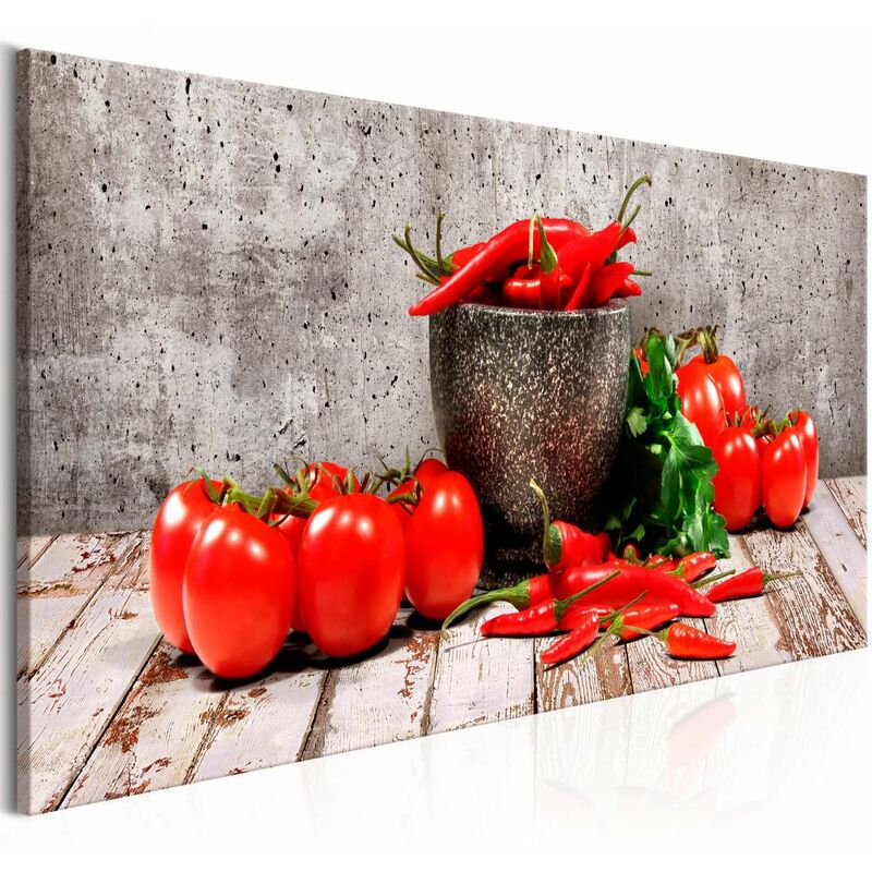 

Cuadro - Red Vegetables (1 Part) Concrete Narrow Medidas 150X50