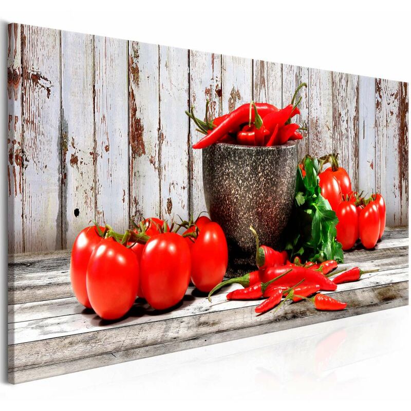 

Cuadro - Red Vegetables (1 Part) Wood Narrow Medidas 135X45