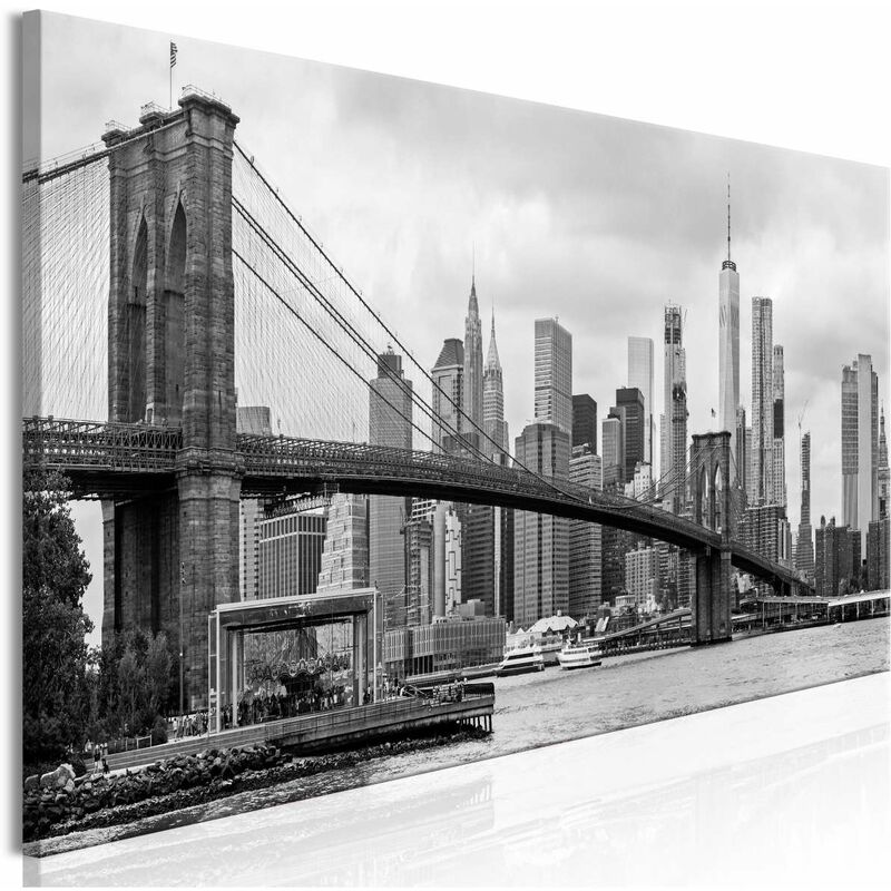 

Cuadro - Road to Manhattan (1 Part) Narrow Black and White Medidas 150X50