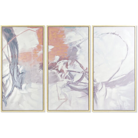Cuadro Set 3 Lienzo Ps 180X4X120 Abstracto CU194785