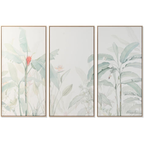 Cuadro Set 3 Lienzo Ps 180X4X120 Tropical