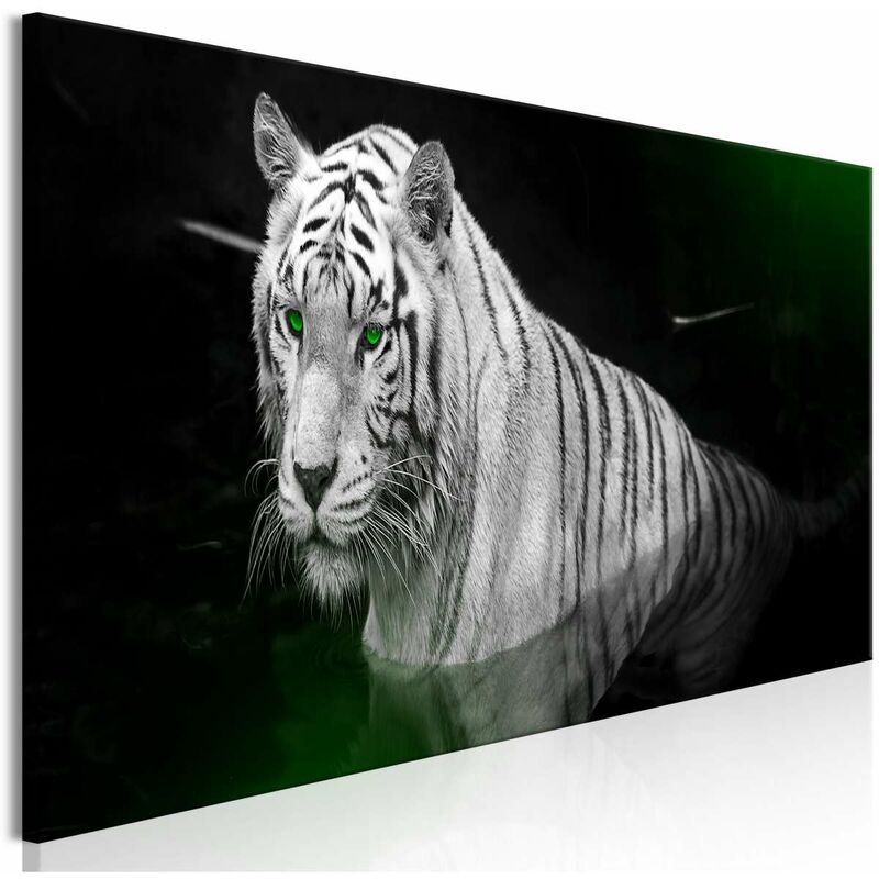 

Cuadro - Shining Tiger (1 Part) Green Narrow Medidas 150X50