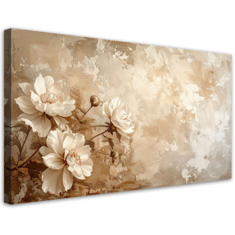 Cuadro sobre Lienzo, Delicada flor rústica, 80x40