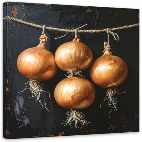 Cuadro sobre Lienzo, Hortalizas de cebolla, 20x20