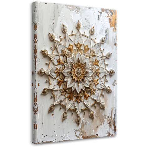 Cuadro sobre Lienzo, Mandala Zen Spa Oriental, 40x60