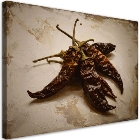 Cuadro sobre Lienzo, Pimientos vintage, 30x20