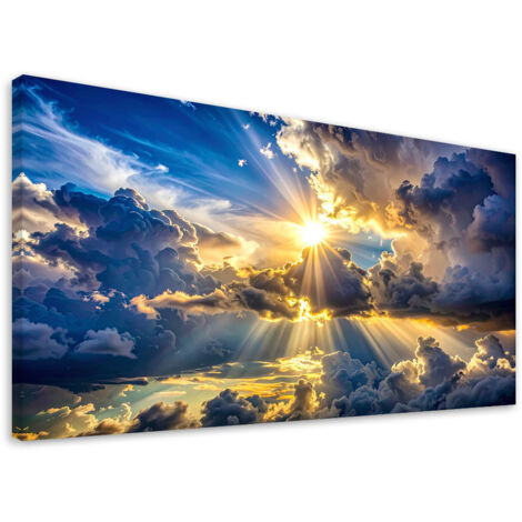 Cuadro sobre Lienzo, Rayos de sol, 80x40