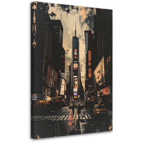 Cuadro sobre Lienzo, Times Square de Nueva York, 40x60
