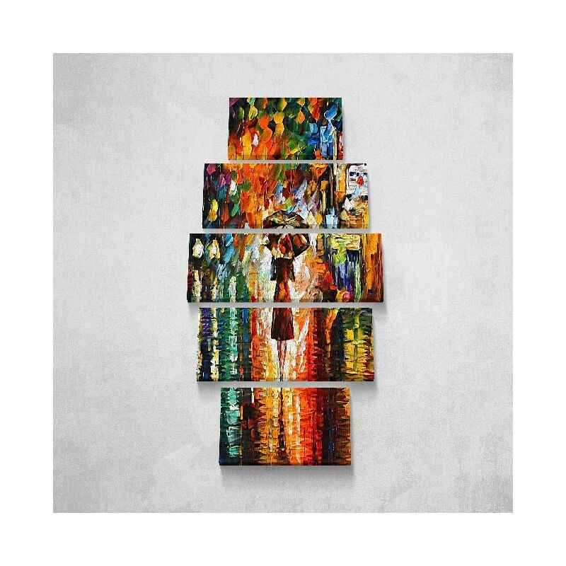 

Homemania - Cuadro Umbrella - 5 piezas - Arte y Graffiti - para la sala de estar, la habitacion - Multicolor en Poliester, madera, 100 x 3 x 60 cm