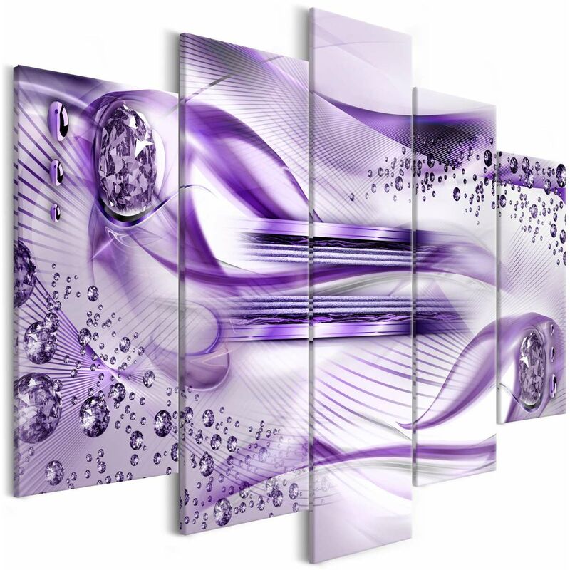 

Cuadro - Underwater Harp (5 Parts) Wide Violet Medidas 100X50