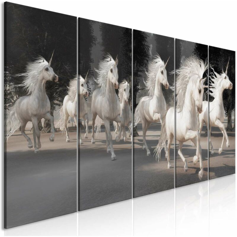 

Cuadro - Unicorns Run (5 Parts) Narrow Medidas 200X80