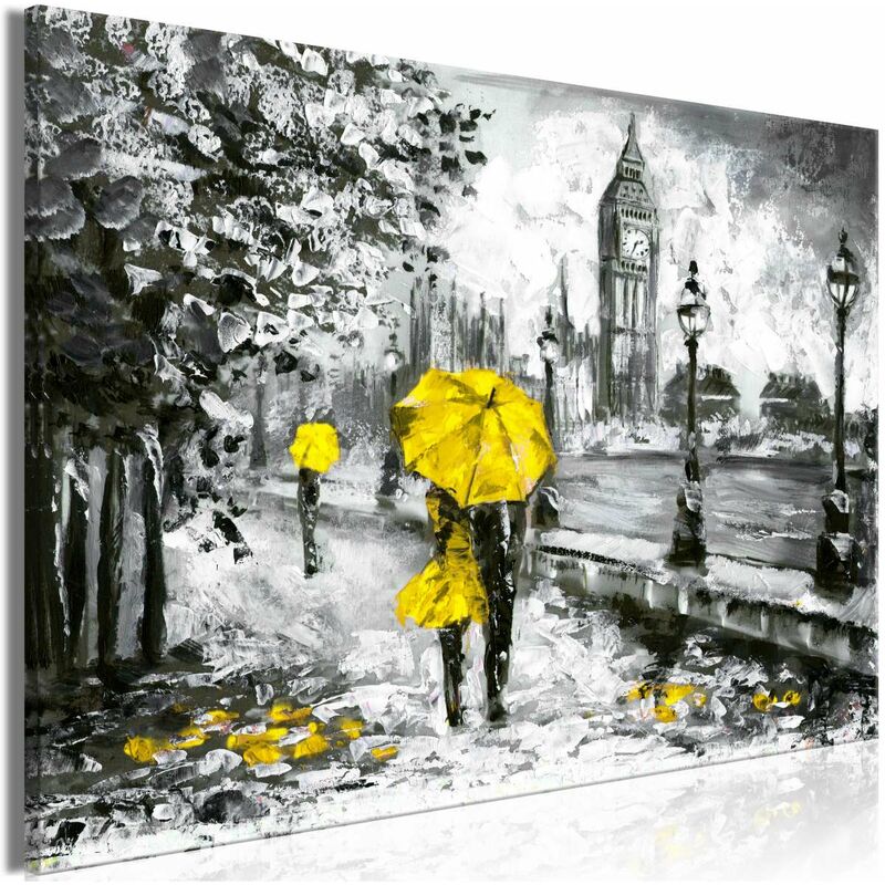 

Cuadro - Walk in London (1 Part) Wide Yellow Medidas 90X60