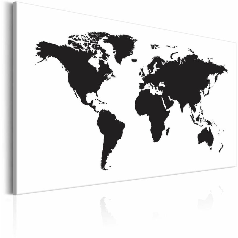 

Cuadro - World Map: Black & White Elegance Medidas 90X60