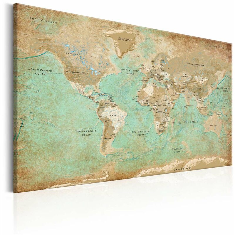 

Cuadro - World Map: Celadon Journey Medidas 90X60
