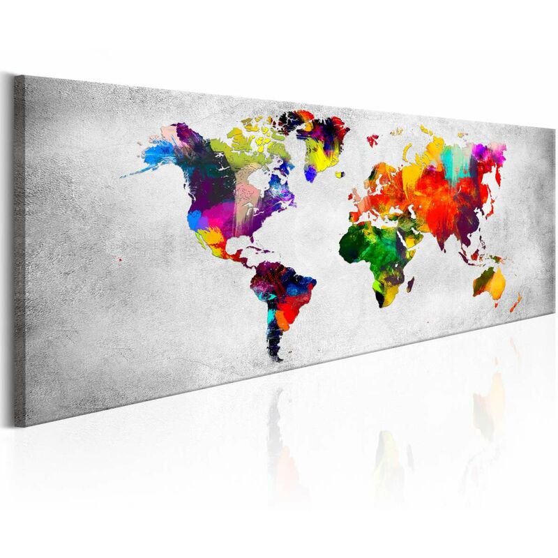 

Cuadro - World Map: Coloured Revolution Medidas 150X50