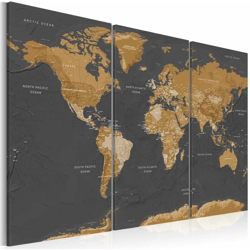 

Cuadro - World Map: Modern Aesthetics Medidas 120X80