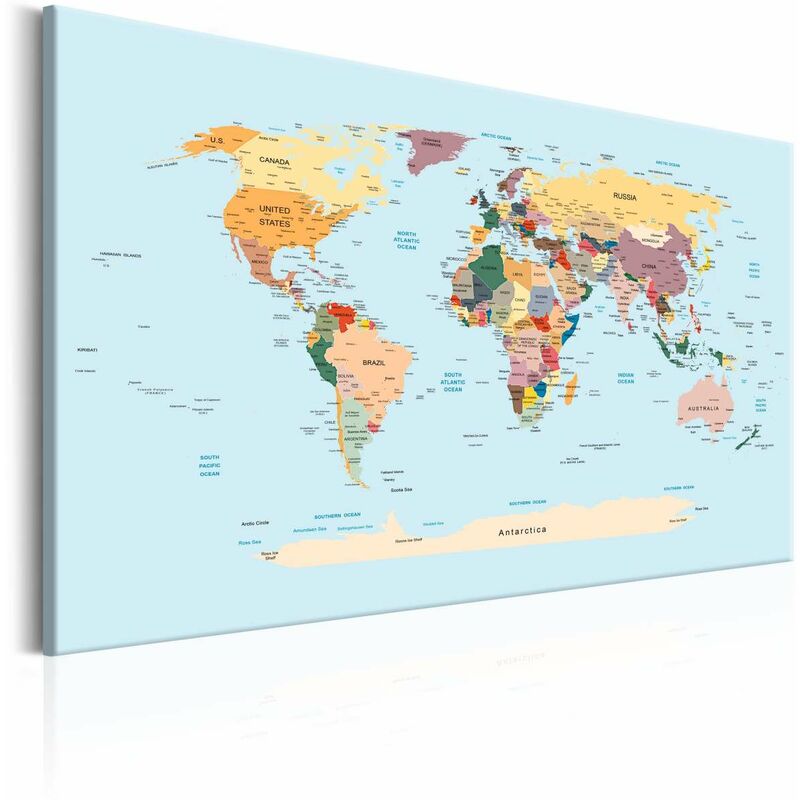 

Cuadro - World Map: Travel with Me Medidas 60X40