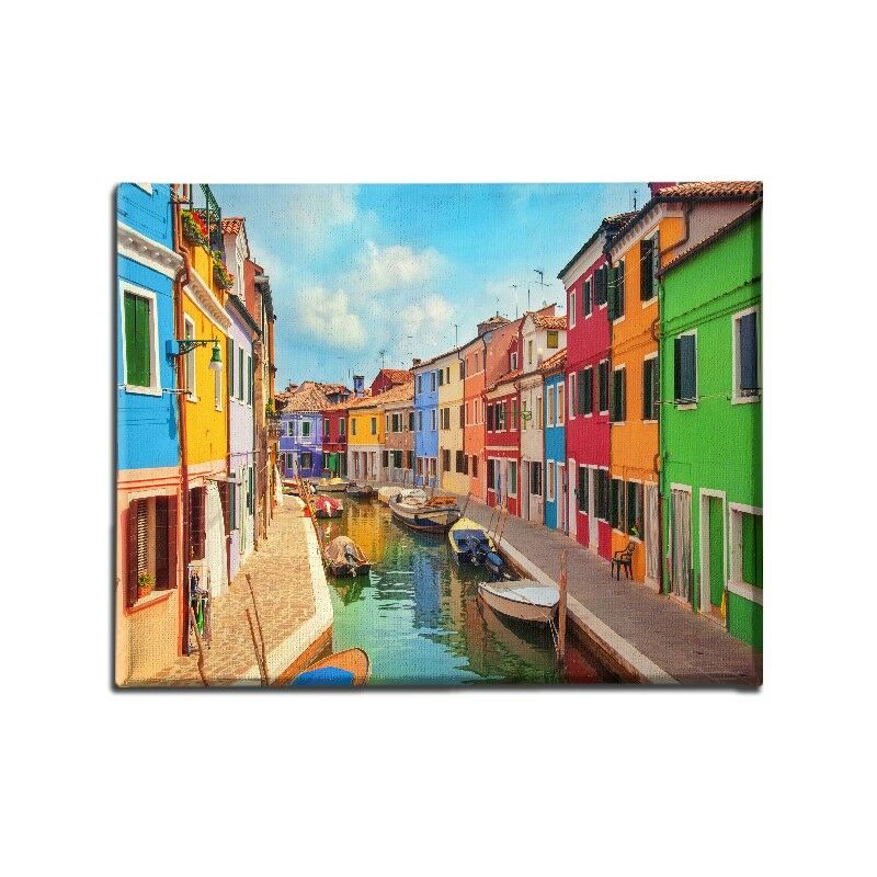 

Homemania - Cuadro Xl - Ciudades y paisajes - para la sala de estar, la habitacion - Multicolor en Poliester, madera, 150 x 3 x 100 cm