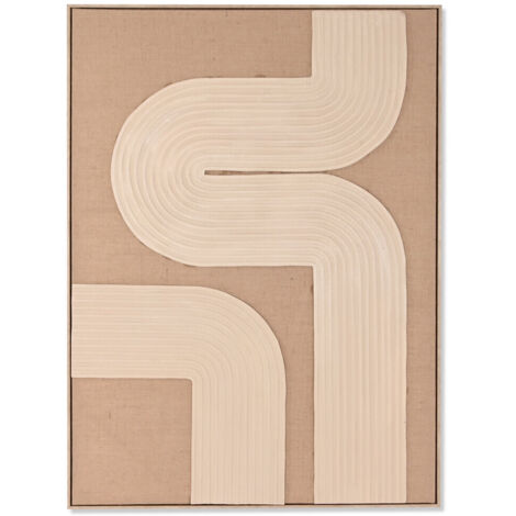 Cuadro Yute Foam 103X4,5X143 Moderno 3D Natural