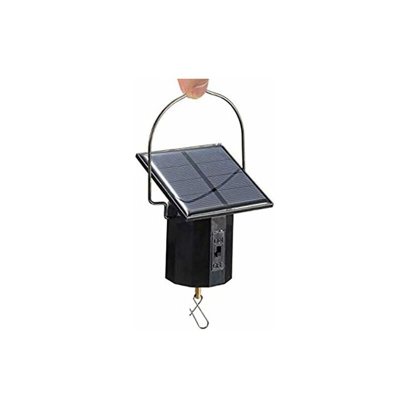 Cuasting à vent à énergie solaire à suspendre - Moteur rotatif à énergie solaire - Crochet rotatif pour carillon éolien