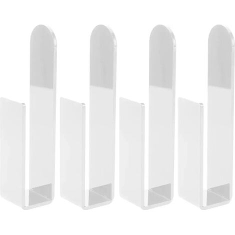 Cuatro ganchos de pared autoadhesivos para sombreros, organizador y soporte para sombreros, fácil de instalar.