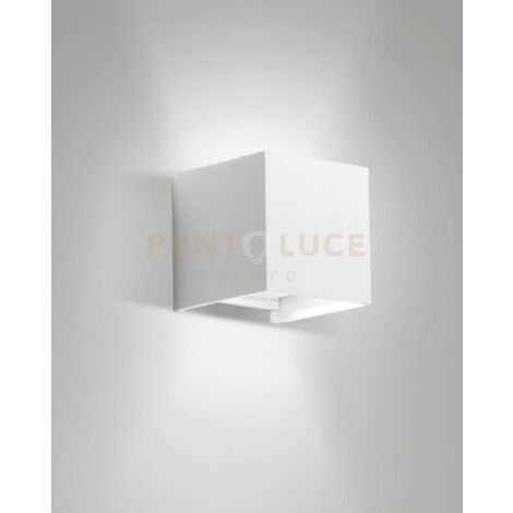 CUBA APPLIQUE DA ESTERNO  A LED DOPPIA EMISSIONE 12W 3000K 1448LM BIANCA IP54