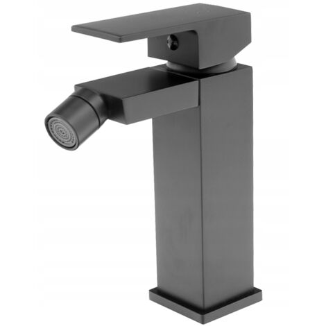 CUBE BATHROOM BIDET MIXER TAP BLACK