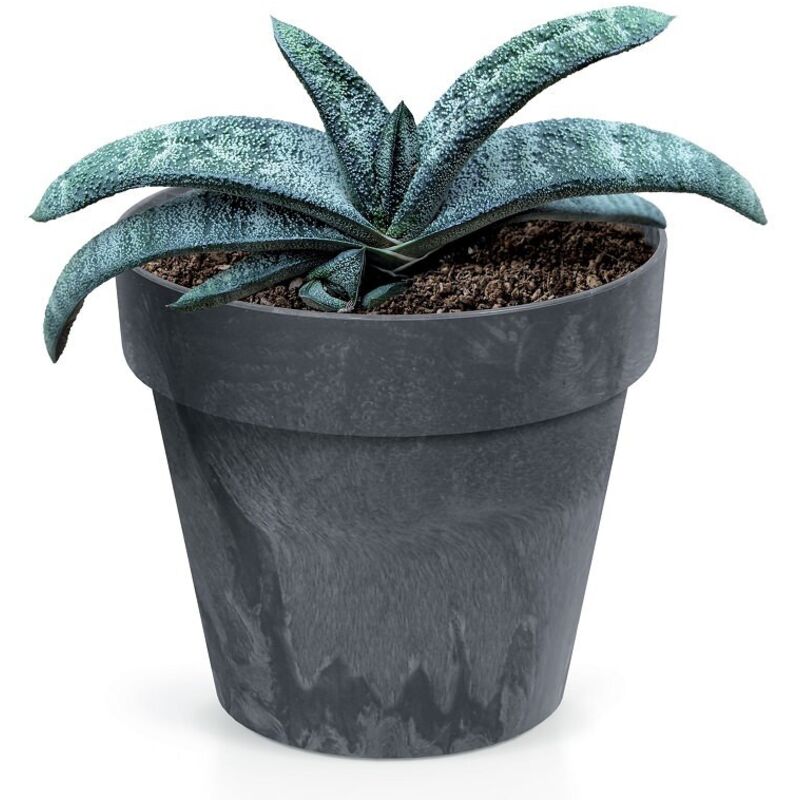 Prosperplast Cube Beton Effect 2, 2l. Topf, Abmessungen (mm) 170x170x150, Farbe Anthrazit