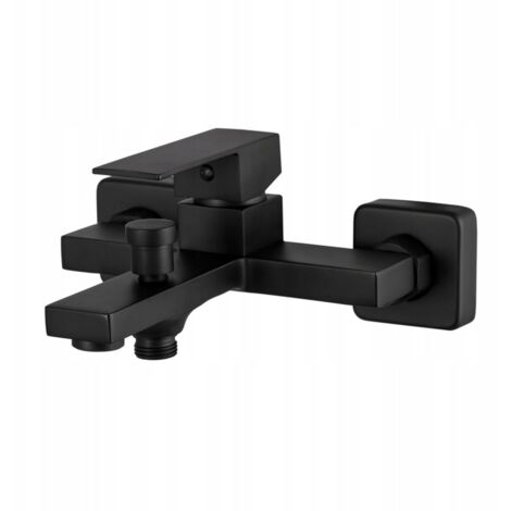 CUBE BLACK SQUARE BATH MIXER CARO TAP