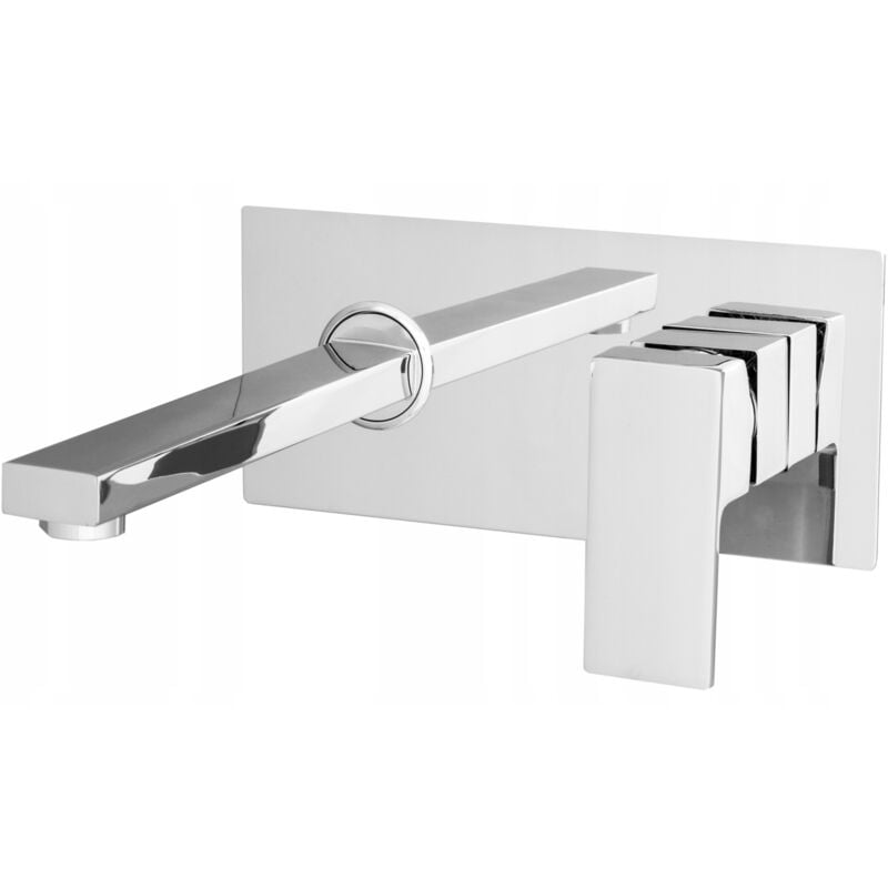 Granitan - cube chrome mitigeur de lavabo pour montage encastré square