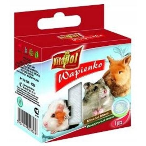 Cube de calcaire naturel pour hamsters, 40 g