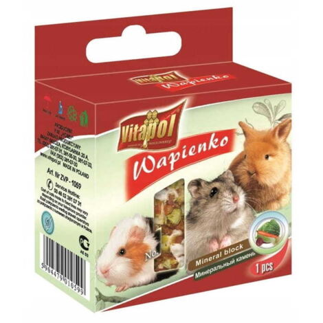 Cube de calcaire végétal pour rongeurs 40 g
