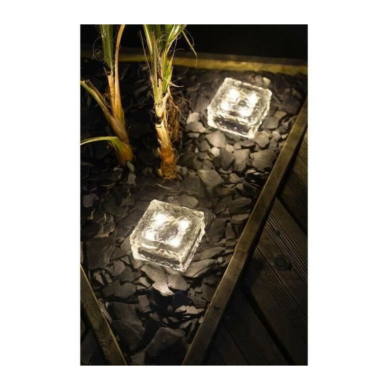 Cube de glace solaire Galix G4475 - 4 led - H10cm