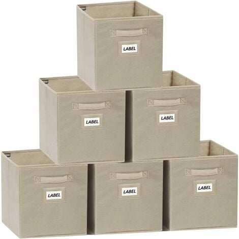 Boîte de rangement - 28 x 28 x 28 cm - Différents modèles - Marron, Blanc -  K.KOON