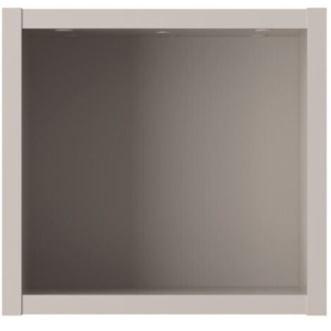Cube de rangement salle de bain VANO – Coloris marron congo – L26 × P27 × H21 cm – À suspendre