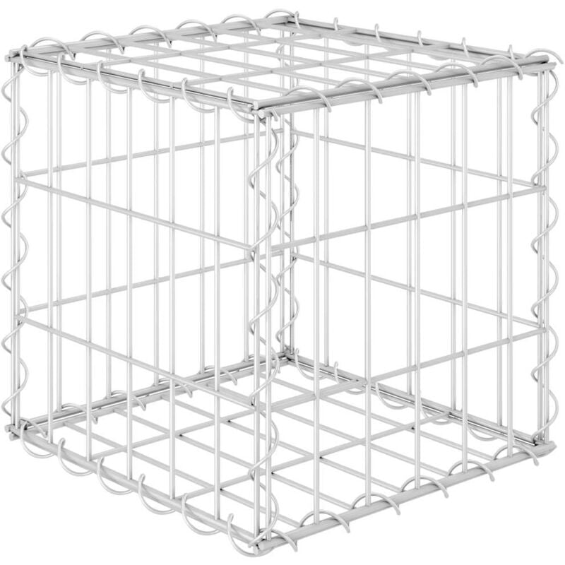 Cube Gabion Raised Bed Steel Wire 30x30x30 cm Vidaxl