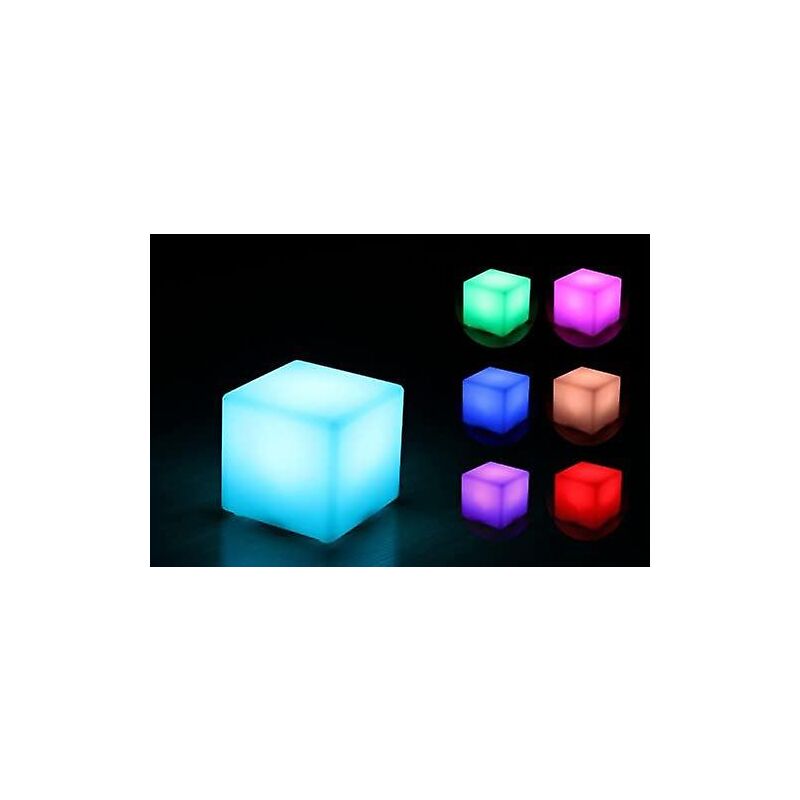 Cube Led 10 X 10 X 10 Cm Cube Lumineux / Lampe De Table 16 Couleurs Changement De Couleur / Dimmable
