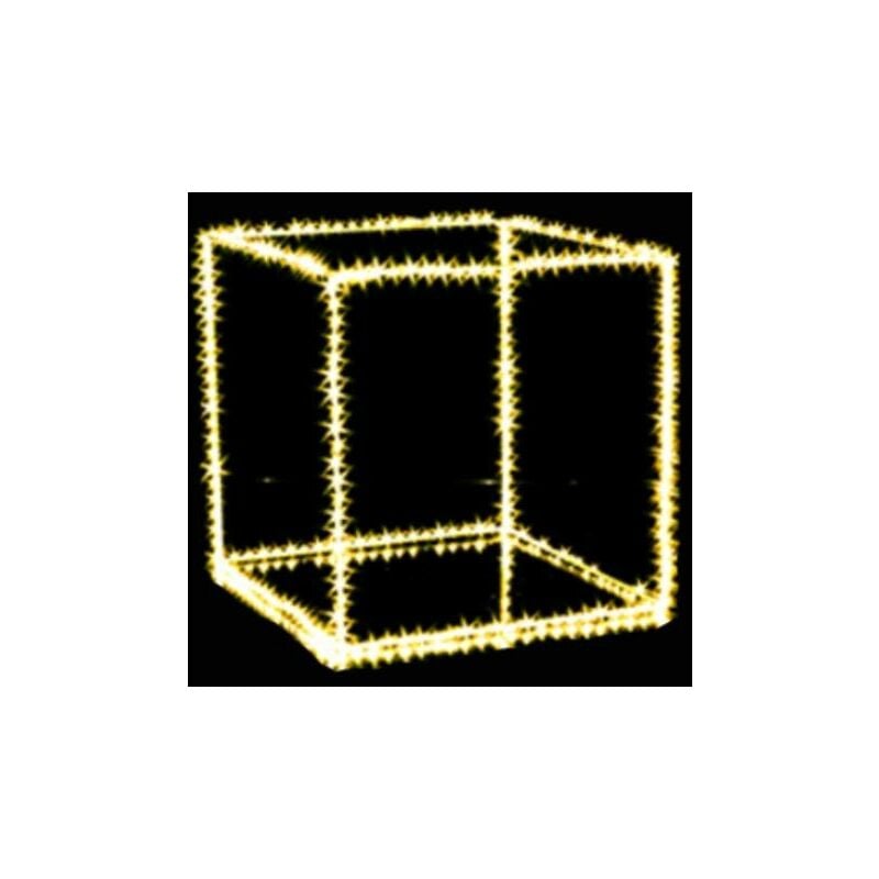 iperbriko - cube lumineux avec microled classique 45 x 45 cm