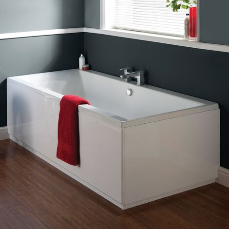 main image of "Cube Square 1700mm x 700mm Double Ended Bath & Leg Set"
