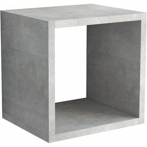 CUBE SUSPENDU 30 CM FINITION CIMENT