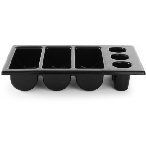 Cubertero GN1/1 6 piezas negro - Hendi 552360