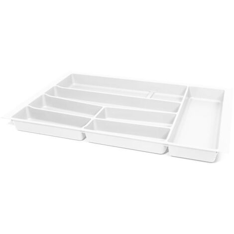 cubertero modelo auro para cajón módulo 300 - 1000 acabado antracita/blanco modulo modulo 800 acabado blanco
