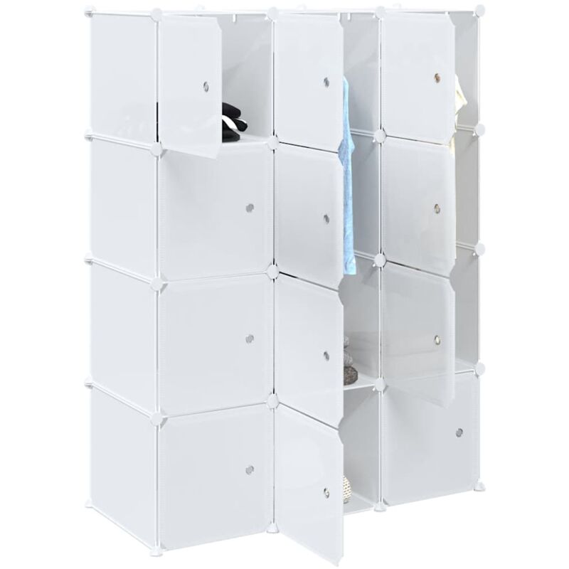 Vidaxl - Cubes de rangement 12 pcs avec tiges de suspension pp