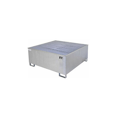 Cubeta colectora de acero con recipiente interior de PE  1000 l